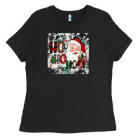 Black ho ho ho coaster Ladies Tee - JahusDesignShop