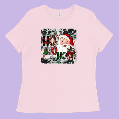 Ho Ho Ho Coaster Ladies Tee Designed By Jahusdesignshop