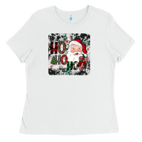 White ho ho ho coaster Ladies Tee - JahusDesignShop