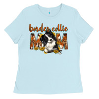 Baby Blue western border collie mom Ladies Tee - texasbilliewilder