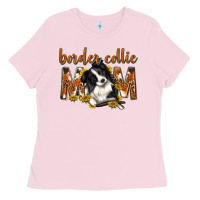 Bubblegum Pink western border collie mom Ladies Tee - texasbilliewilder