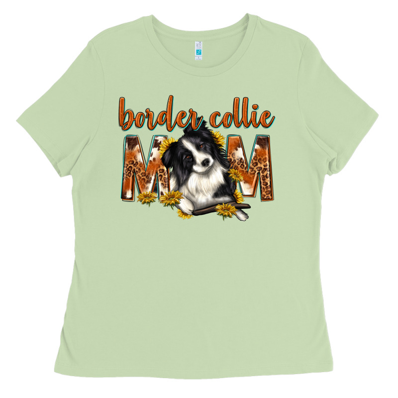 Western Border Collie Mom Ladies Tee by texasbilliewilder | Teevron
