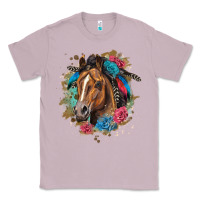 Lilac quarter horse floral Classic Tee - LillyAllenDesigns