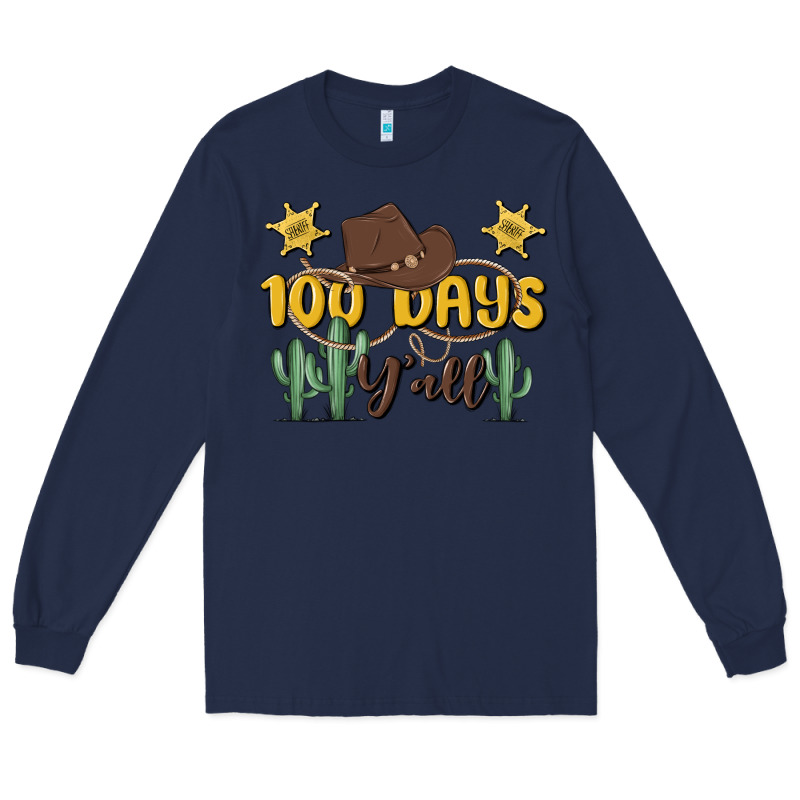 100 Days Y'all Long Sleeve Tee by MaliasSmallBusiness | Teevron