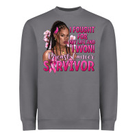 Storm I fought for my life and i won afro woman Heavyweight Sweatshirt - NancyCooperArtShop