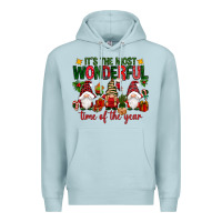 Blue Mist It's the most wonderful time of the year Premium Hoodie - NancyCooperArtShop