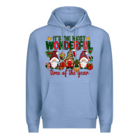 Colony Blue It's the most wonderful time of the year Premium Hoodie - NancyCooperArtShop