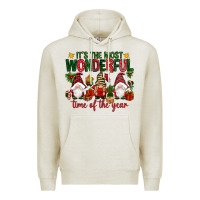 Oatmeal Heather It's the most wonderful time of the year Premium Hoodie - NancyCooperArtShop