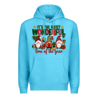 Ocean Blue It's the most wonderful time of the year Premium Hoodie - NancyCooperArtShop