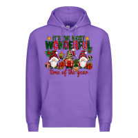 Purple It's the most wonderful time of the year Premium Hoodie - NancyCooperArtShop