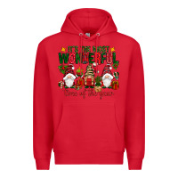Red It's the most wonderful time of the year Premium Hoodie - NancyCooperArtShop