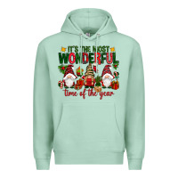 Seafoam It's the most wonderful time of the year Premium Hoodie - NancyCooperArtShop