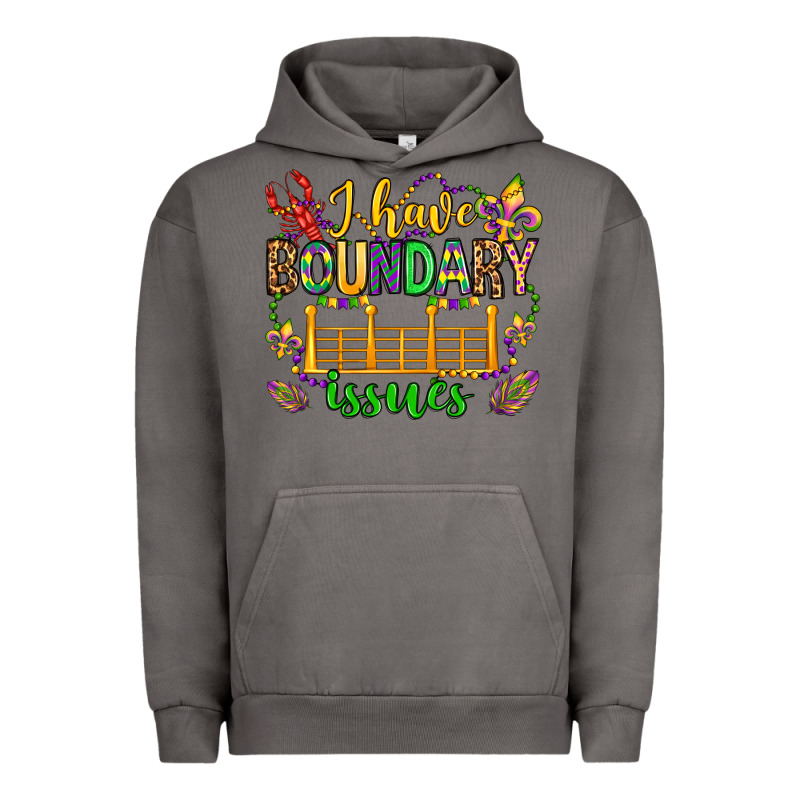 ı Have Boundary Issues Mardi Gras Olivia Urban Hoodie by OliviaCreatesArt | Teevron