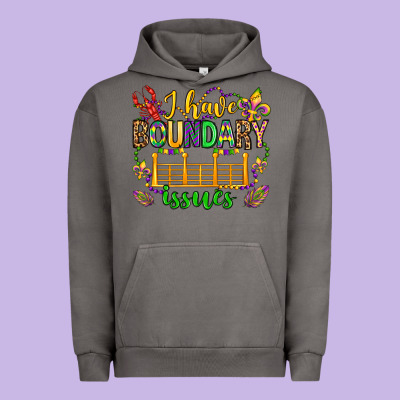 ı Have Boundary Issues Mardi Gras Olivia Urban Hoodie Designed By Oliviacreatesart