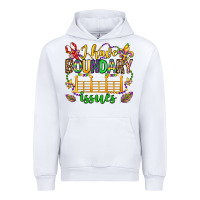 White ı have boundary issues mardi gras olivia Urban Hoodie - OliviaCreatesArt