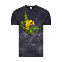 Cloud Black yellow elder flower Vintage Tee - LillyAllenDesigns