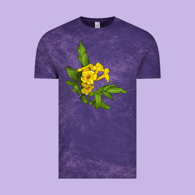 Yellow Elder Flower Vintage Tee Designed By Lillyallendesigns