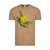 Vintage Coffee yellow elder flower Vintage Tee - LillyAllenDesigns