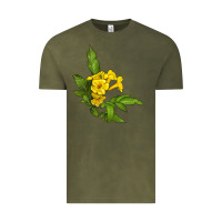Vintage Olive yellow elder flower Vintage Tee - LillyAllenDesigns