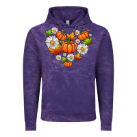 Cloud Purple pumpkin and daisies Vintage Hoodie - AdoDesignShop
