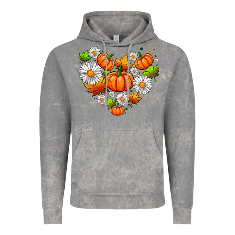 Pumpkin And Daisies Vintage Hoodie by AdoDesignShop | Teevron