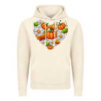 Vintage Artic pumpkin and daisies Vintage Hoodie - AdoDesignShop