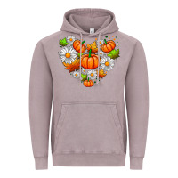 Vintage Zinc pumpkin and daisies Vintage Hoodie - AdoDesignShop