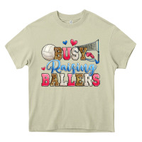 Mossy busy raising ballers volleyball Heavy Core Tee - Zillion Design Studio