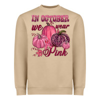 Mushroom In october we wear pink Heavyweight Sweatshirt - NancyCooperArtShop