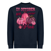 Navy In october we wear pink Heavyweight Sweatshirt - NancyCooperArtShop