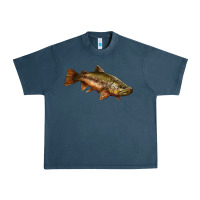 Midnight Navy brown trout Urban Heavy Tee - LillyAllenDesigns