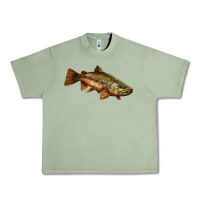 Oil Green brown trout Urban Heavy Tee - LillyAllenDesigns