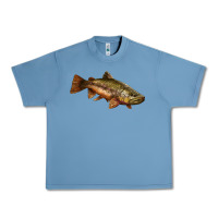 Pebble Blue brown trout Urban Heavy Tee - LillyAllenDesigns