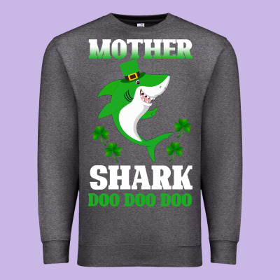 Mother Shark Doo Doo Doo Premium Sweatshirt Designed By Bettercallsaul
