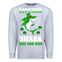 Heather Grey Mother Shark Doo Doo Doo Premium Sweatshirt - Bettercallsaul