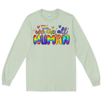 Matcha we are all human Long Sleeve Tee - MaliasSmallBusiness