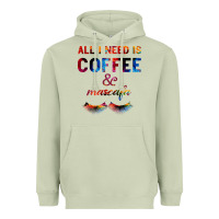Matcha All I Need Is Coffee And Mascara Heavyweight Hoodie - Bettercallsaul