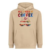 Mushroom All I Need Is Coffee And Mascara Heavyweight Hoodie - Bettercallsaul