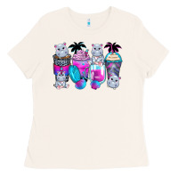 Bone hippopotamus coffee cups Ladies Tee - Zillion Design Studio