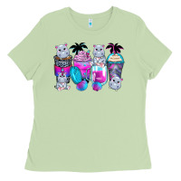 Matcha hippopotamus coffee cups Ladies Tee - Zillion Design Studio