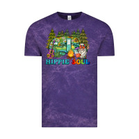 Cloud Purple hippie soul camping Vintage Tee - BarkalooDesign