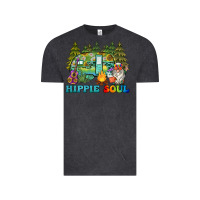 Vintage Black hippie soul camping Vintage Tee - BarkalooDesign