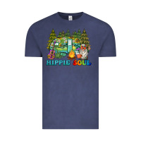 Vintage Denim hippie soul camping Vintage Tee - BarkalooDesign