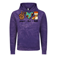 Cloud Purple peace love fall Vintage Hoodie - JahusDesignShop