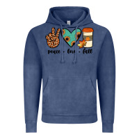 Vintage Denim peace love fall Vintage Hoodie - JahusDesignShop