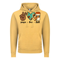 Vintage Mustard peace love fall Vintage Hoodie - JahusDesignShop