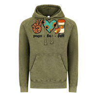 Vintage Olive peace love fall Vintage Hoodie - JahusDesignShop