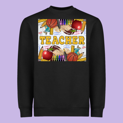 Teacher Equipment Heavyweight Sweatshirt Designed By Lillyallendesigns