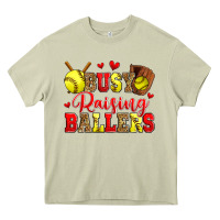 Mossy busy raising ballers softball Heavy Core Tee - Zillion Design Studio