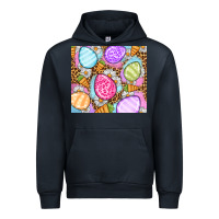 Navy Easter eggs daisies carrots Urban Hoodie - OliviaCreatesArt